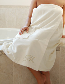 Mrs. Bath Wrap - Ivory