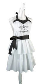 Mrs. Kitchen Apron White