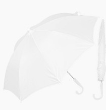 Bridesmaid Flower Girl 28in White Umbrella
