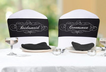 Chair Sash Set Bridesmaid And Groomsman
