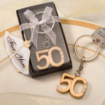 50th Anniversary Key Ring Favours