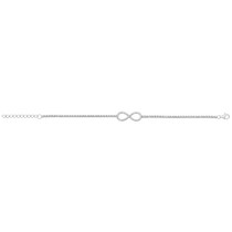Sterling Silver CZ Fancy infinity Bracelet including Gift Box