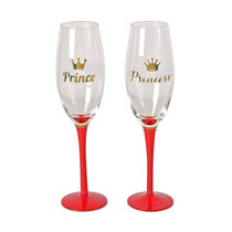 Lasting Memories' Set of 2 Champagne Flutes Prince And Princess