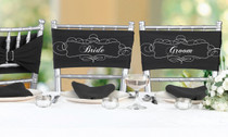Chair Sash Set Bride And Groom