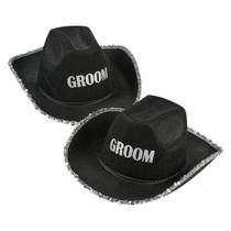 Polyester Groom Cowboy Hat