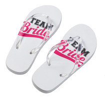 Team Bride Flip Flops Medium
