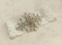 Jewelled Garter Ivory