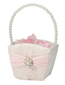 Blush Pink Flower Basket