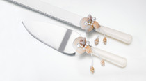 Seashell Knife And Server Set