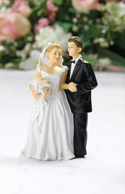 Bride And Groom Hold Hands Caucasian