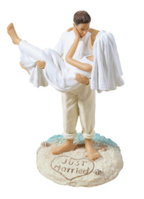 Beach Wedding Figurine Caucasian