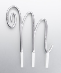 Silver Rhinestone Monogram Letter M