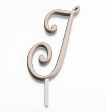 Gold Monogram Letter J