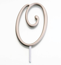 Gold Monogram Letter O