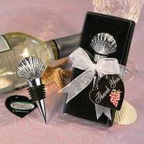 Vineyard Collection Shell Design Wine Stopper Favours