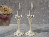 Polyresin Toasting Flutes
