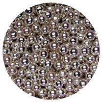 1kg Silver Sugared Balls 4mm