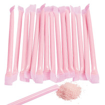 240 x Light Pink Candy Filled Straws Strawberry Flavour