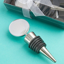 Perfectly Plain Collection Wine Bottle Stopper Favours