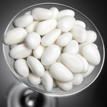 1kg Box of Smeraldina Sugared Almonds Whole Almond White