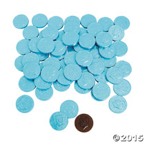 Blue Chocolate Coins