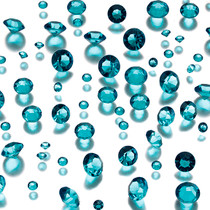 Diamond Confetti Blue Aqua Assorted Sizes 12mm 9mm 5mm