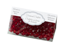 Diamond Confetti Red Assorted Sizes 12mm 9mm 5mm