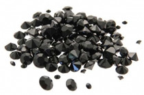 Diamond Confetti Black Assorted Sizes 12mm 9mm 5mm