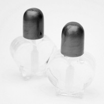 24 x Silver Heart Bubbles