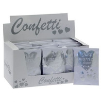 White And Silver Bio Confetti Bags
