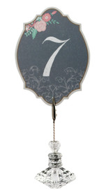 Black Pink Table Numbers 124