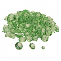 Diamond Confetti Lime Assorted Sizes 12mm 9mm 5mm