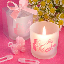 Favour Saver Collection Baby Girl Themed Candle Favours