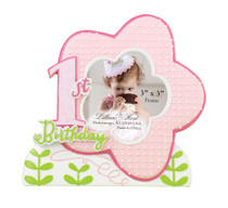 1st Birthday Frame Pink