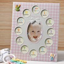 Baby Girls First Year Collage Frames