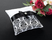 Black Damask Pillow