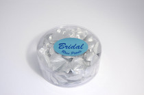 Satin Rose Petals Metallic Silver
