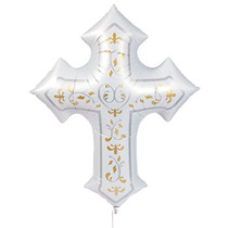 Cross Mylar Balloon