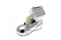 Silver Plated Old Boot Money Box