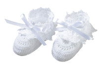 White Crocheted Booties