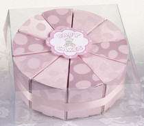 Set of 10 Baby Cakes Favour pink