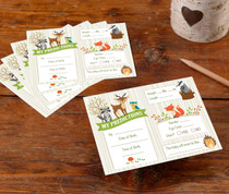 Woodland Baby Shower Prediction Cards