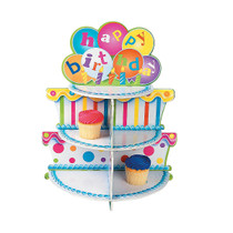 Foam Board Birthday Cake Cupcake Holder