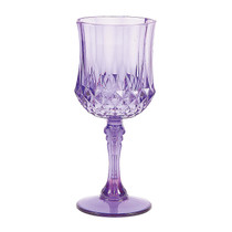 12 x Purple Patterned Wine Glasses