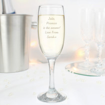 Personalised Any Message Prosecco Flute