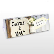 Personalised Just Married Desk Calendar