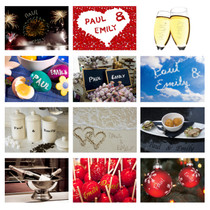 Personalised Couples A4 Wall Calendar