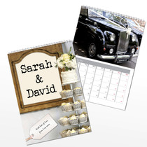 Personalised Just Married A4 Wall Calendar