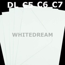 White Envelopes - C7, C6, C5, DL, 5'x7' Sizes