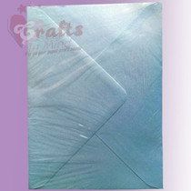 Pearl Blue Metallic Envelopes - C7, C6, C5, DL, 5'x7' Sizes